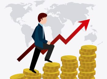 Global economy, money and business design, vector illustration